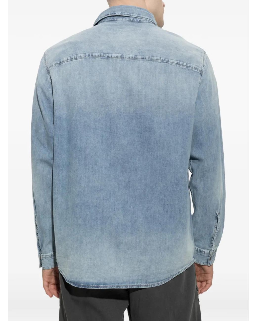 DIESEL Blue D-Simply Denim Shirt for men