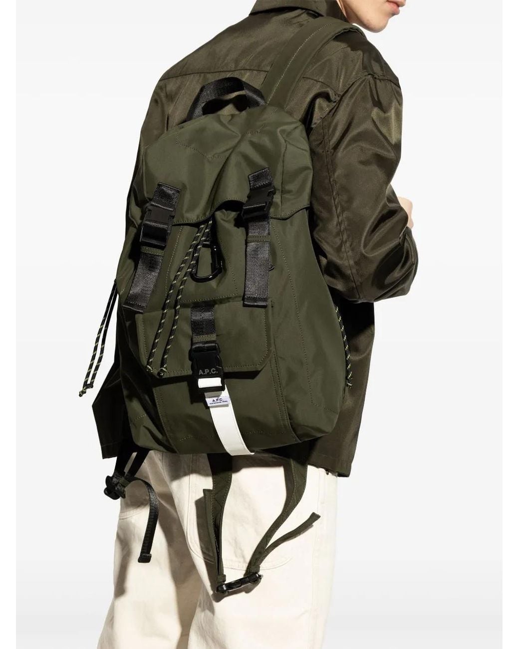 A.P.C. Green Treck Backpack for men