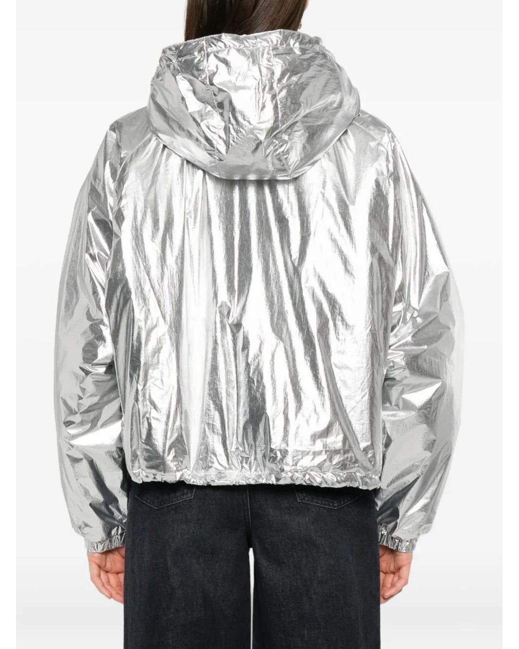IRO White Gonie Hooded Jacket