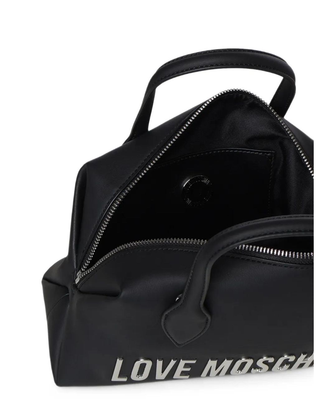 Love Moschino Black Sac Cabas À Plaque Logo