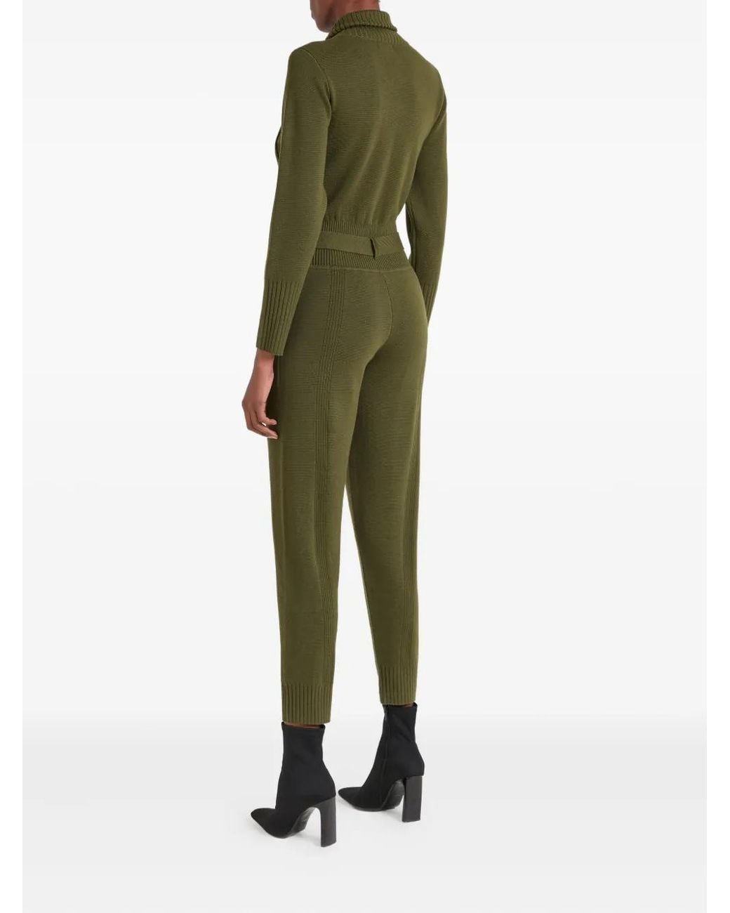 Temperley London Green Napoleon Knit Jumpsuit