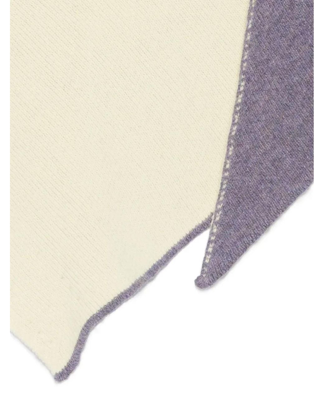 B.B. Wallace Natural Écharpe Bicolore En Maille