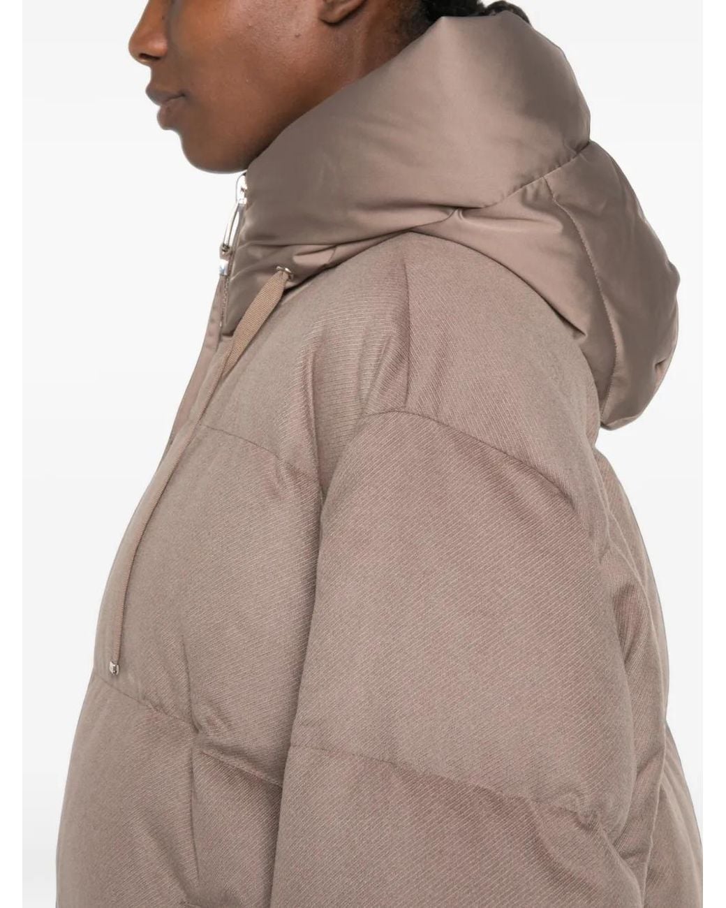 DUNO Natural Quilted Hooded Jacket