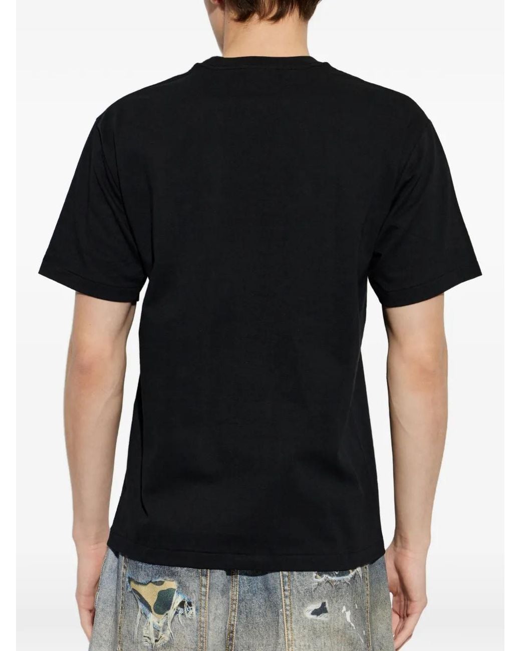 A Bathing Ape Black Printed T-Shirt for men