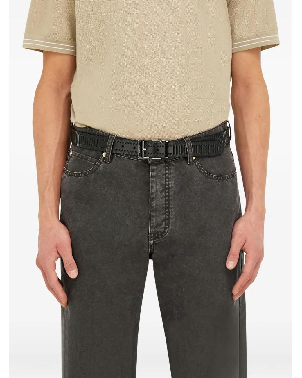 Adjustable belt Ferragamo de hombre de color White