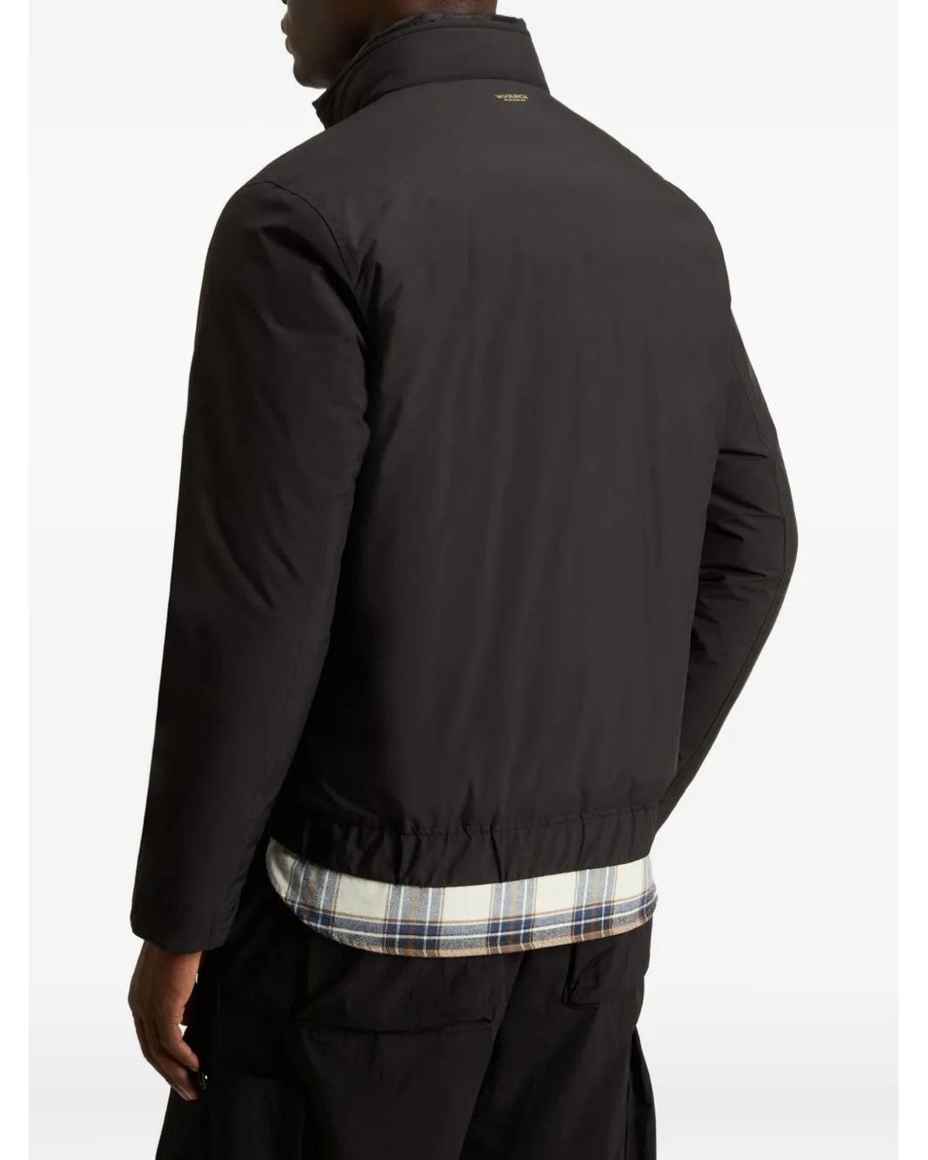 Chaqueta Bómber Acolchada Con Cuello Alto Woolrich de hombre de color Black