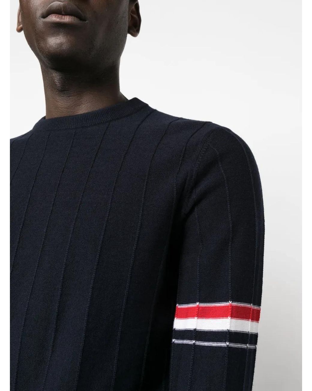Pull À Bande Rwb Thom Browne pour homme en coloris Blue