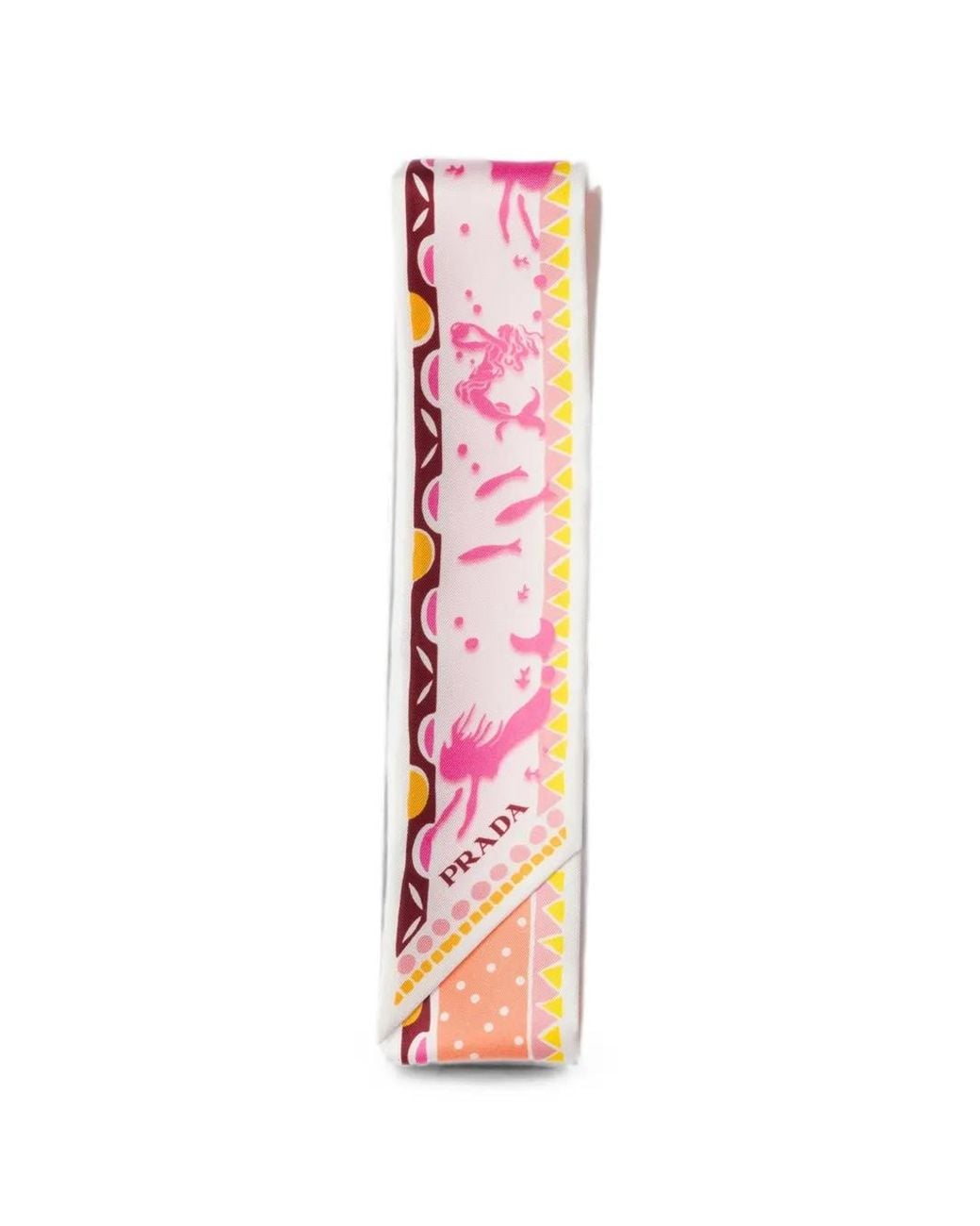 Fular Estampado Prada de color Pink