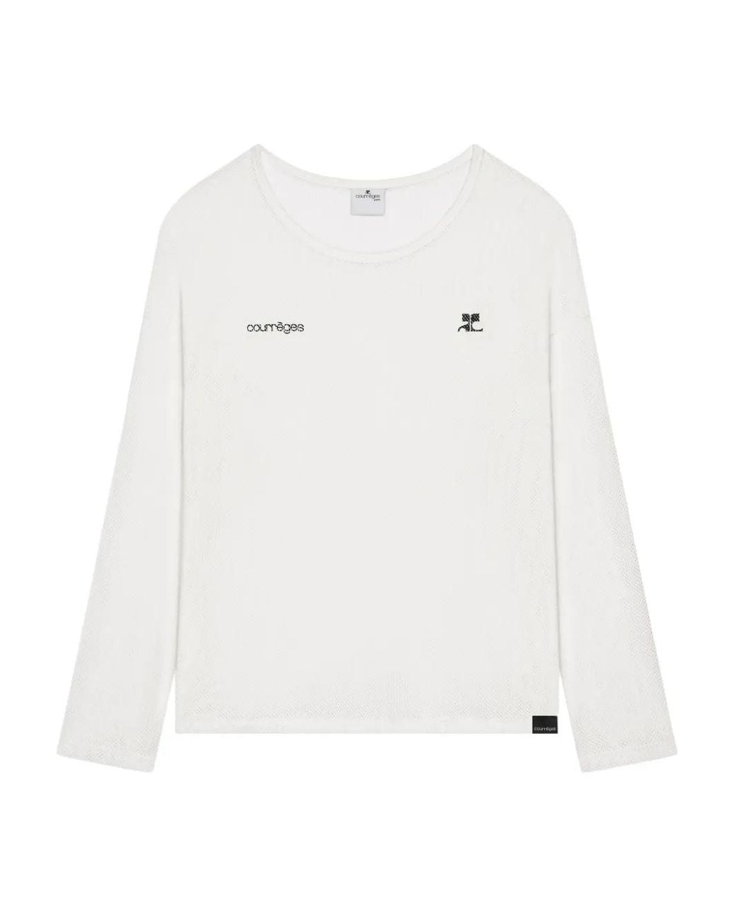 Courreges White Long-Sleeve T-Shirt for men