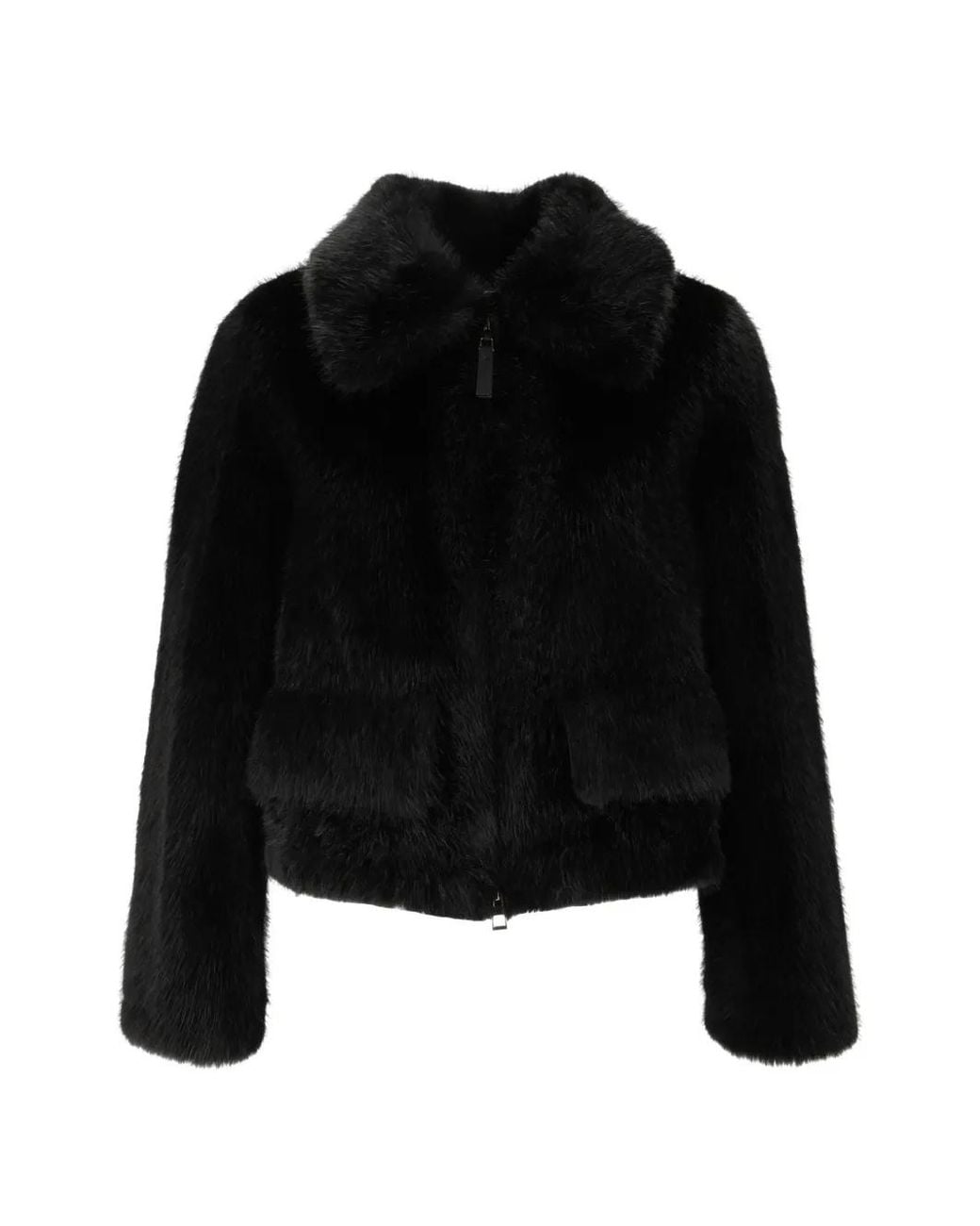 Bully Black Faux-Fur Jacket