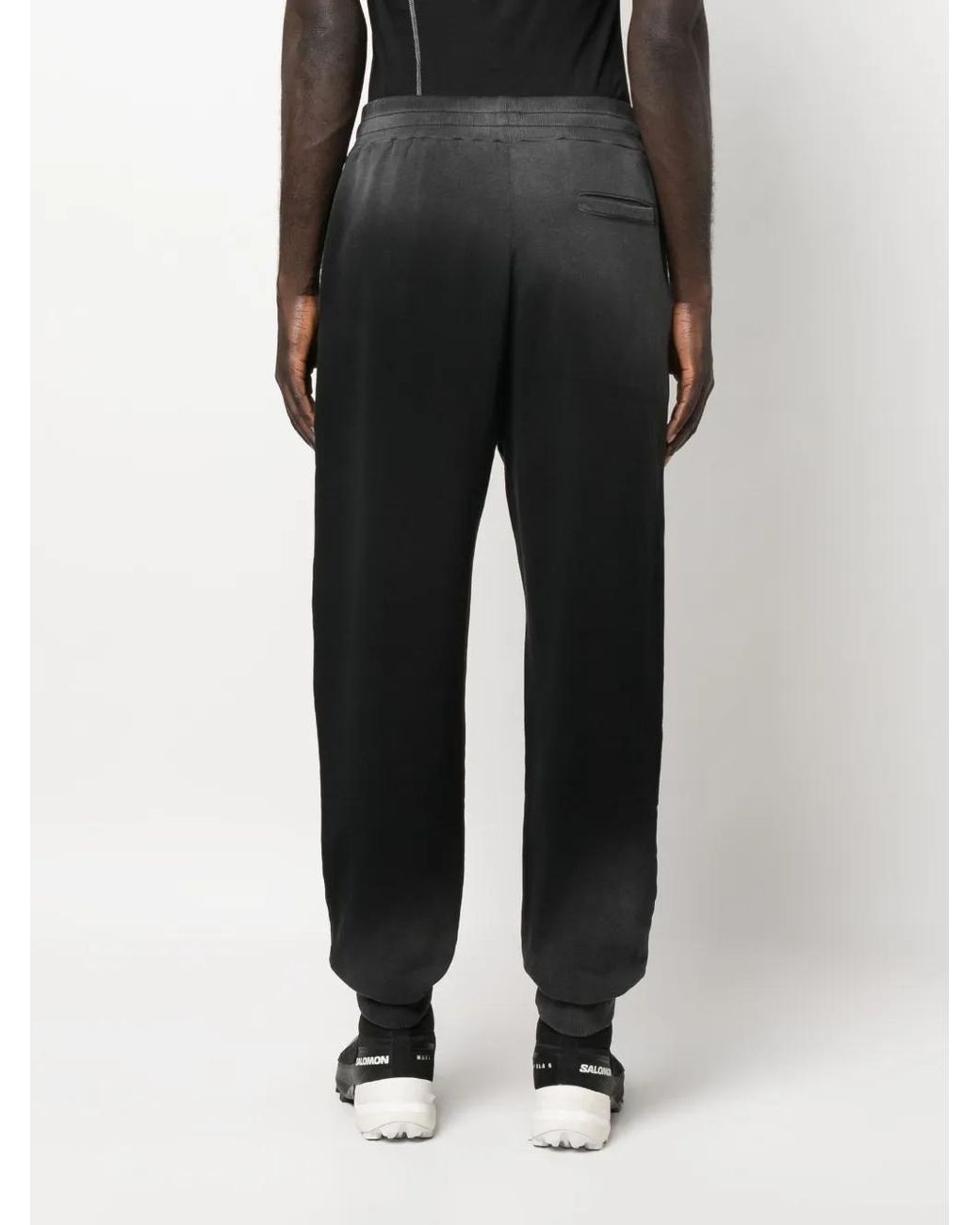 A_COLD_WALL* Black Logo-Print Gradient-Effect Track Pants for men