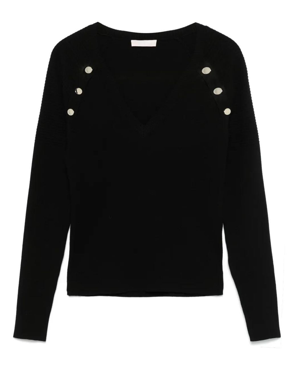 Liu Jo Black Sweater With Buttons