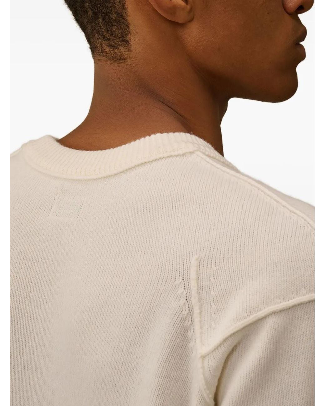 C P Company Natural C. P. Company Merino Wool Blend Sweater for men