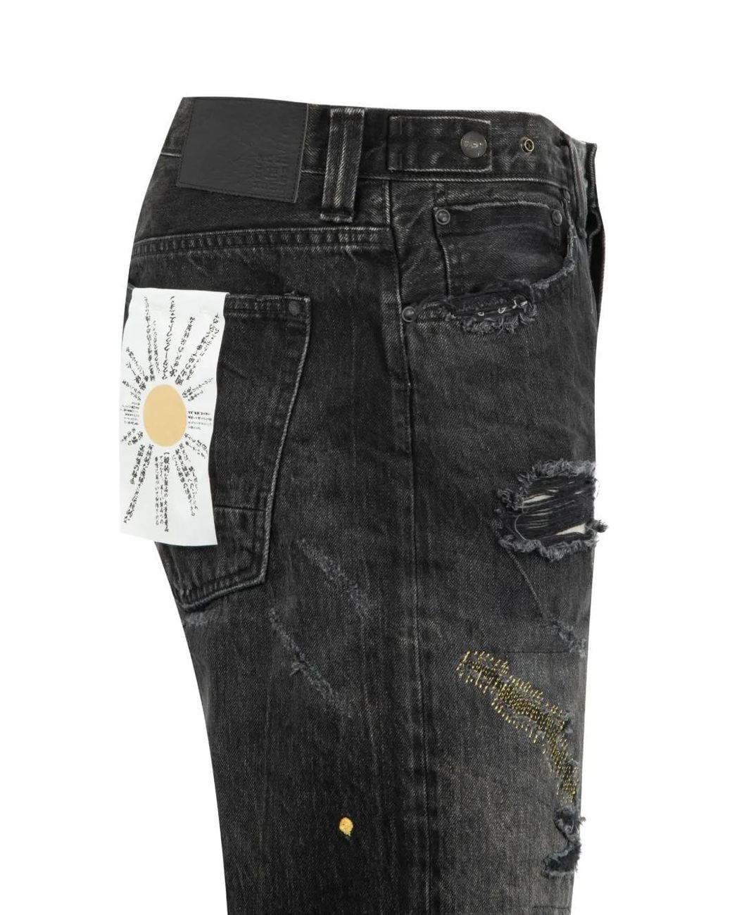 Mastercraft Union Black Ripped Shorts for men