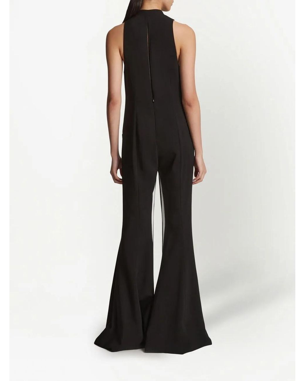 Proenza Schouler Black Stripe-Detail Tuxedo Trousers