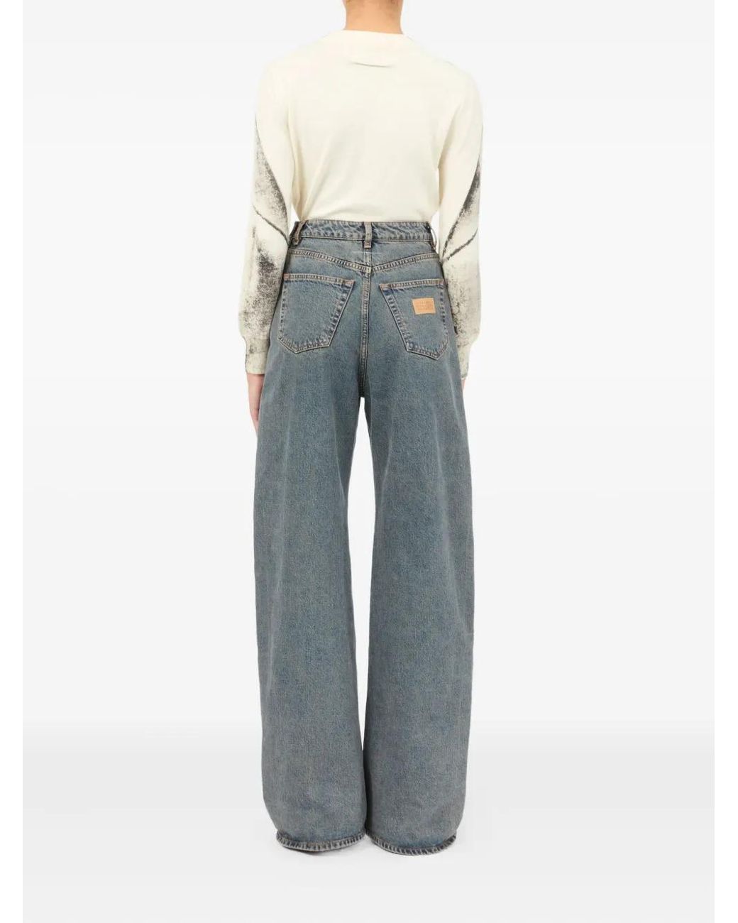 MM6 by Maison Margiela Blue Pants 5 Pockets for men