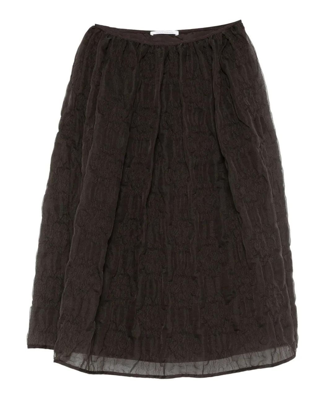 CECILIE BAHNSEN Black Bala Midi Skirt