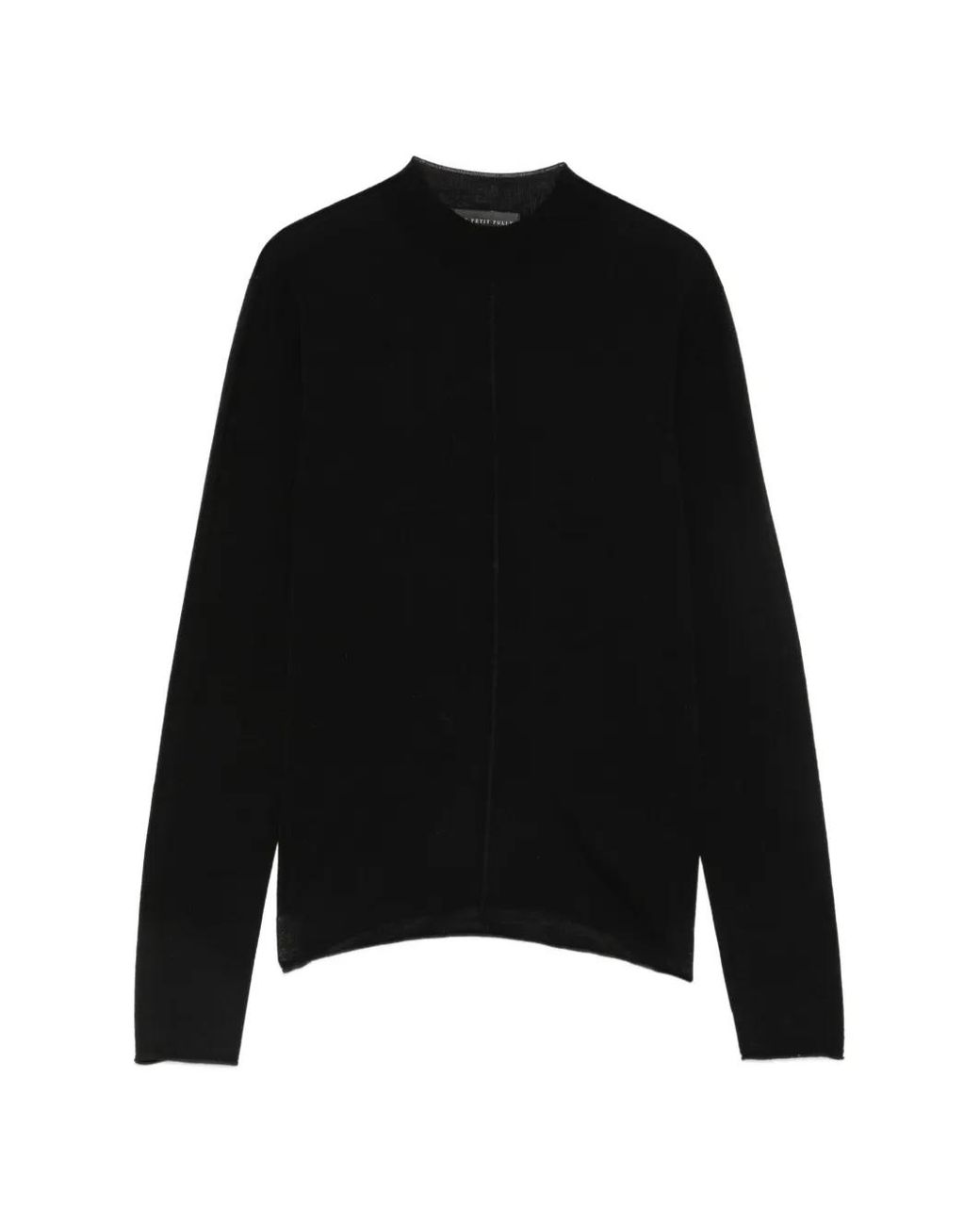 Le Petite Pulle Black High-Neck Long-Sleeves Sweater