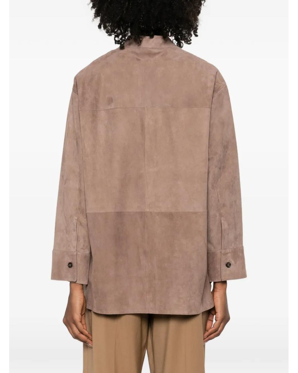 Max Mara Brown Veste Boutonnée À Poches
