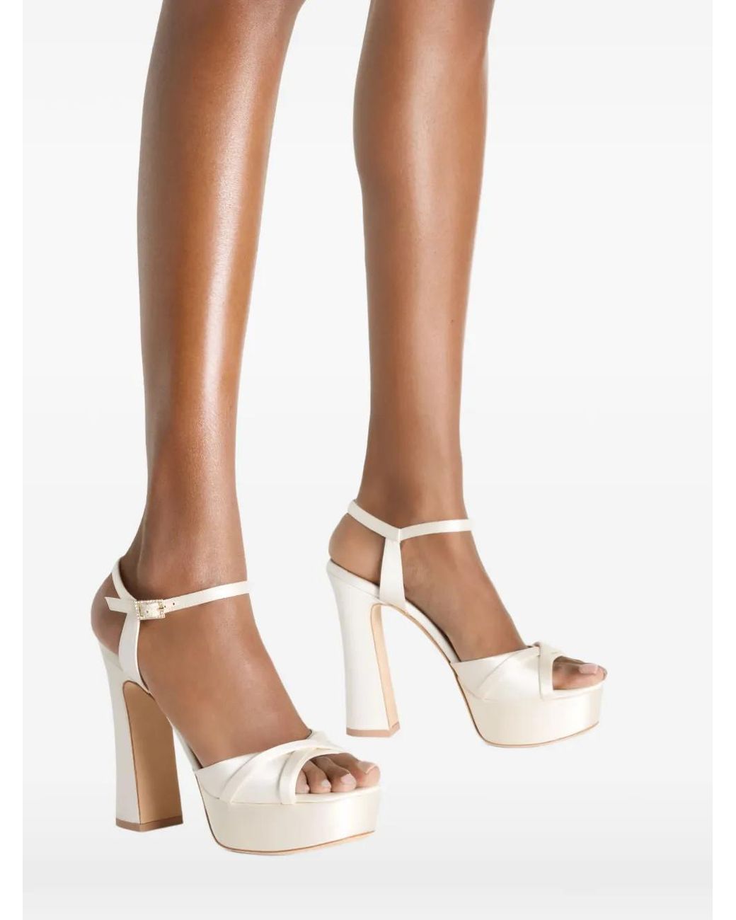Malone Souliers White "Keaton" Pump Sandal T.125