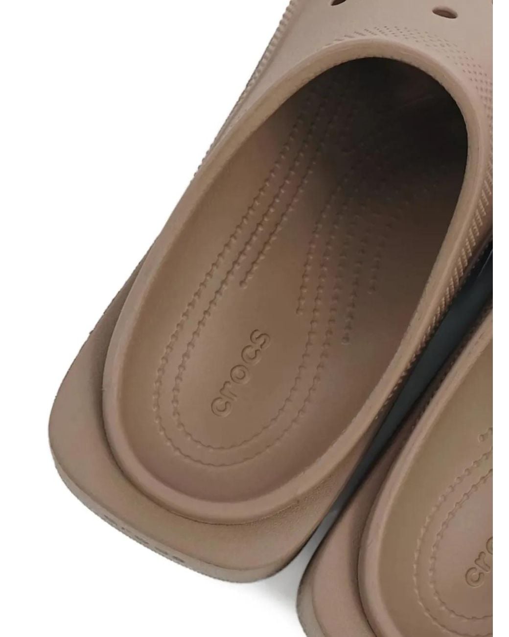 CROCSTM Brown Blunt Toe Mules
