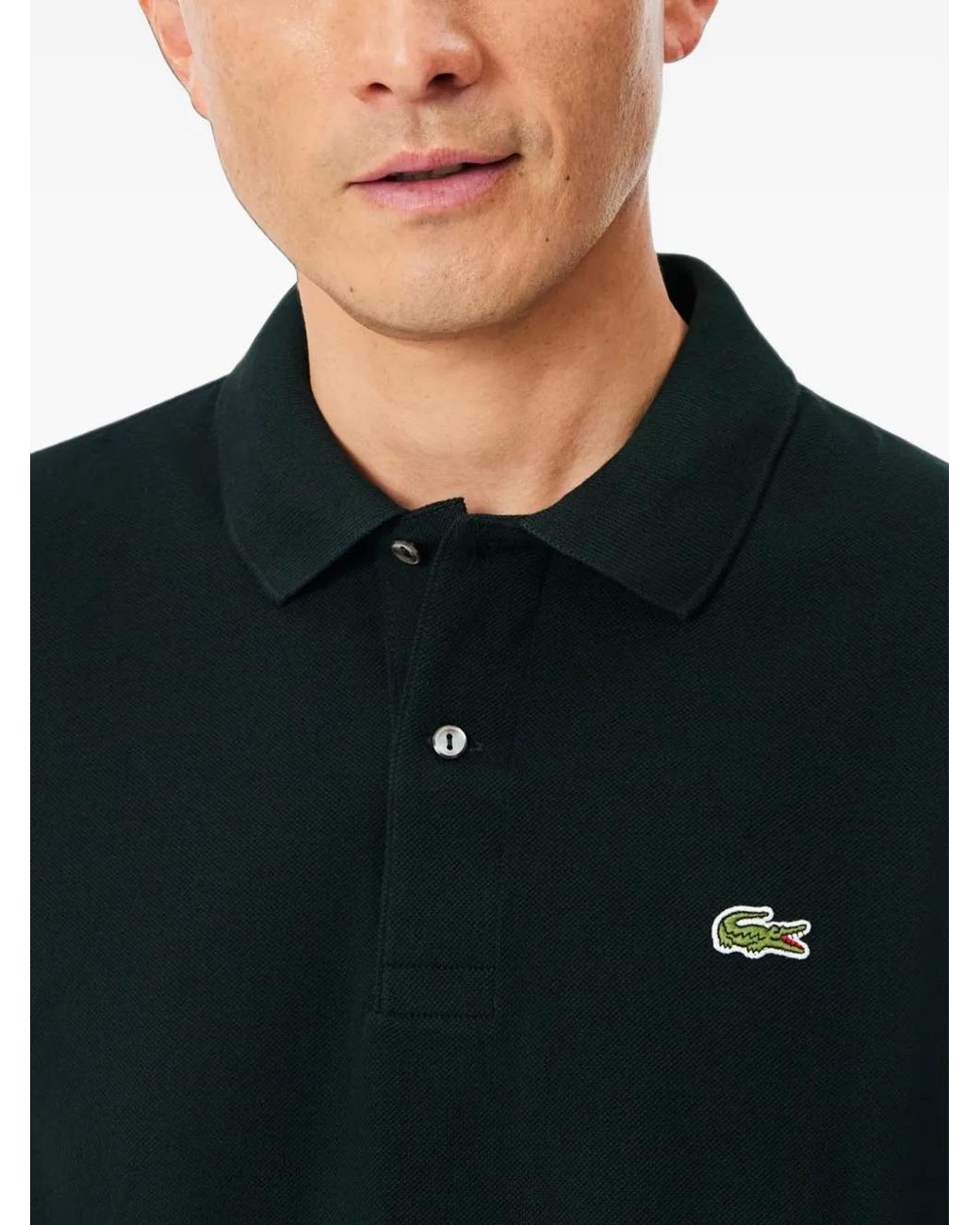 Lacoste Black Classic Fit Original L.12.12 Polo for men