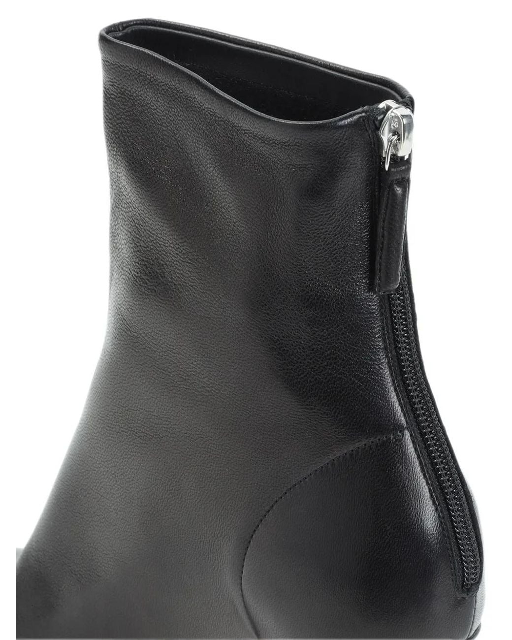AMINA MUADDI Black Iris Bootie 95 Nappa