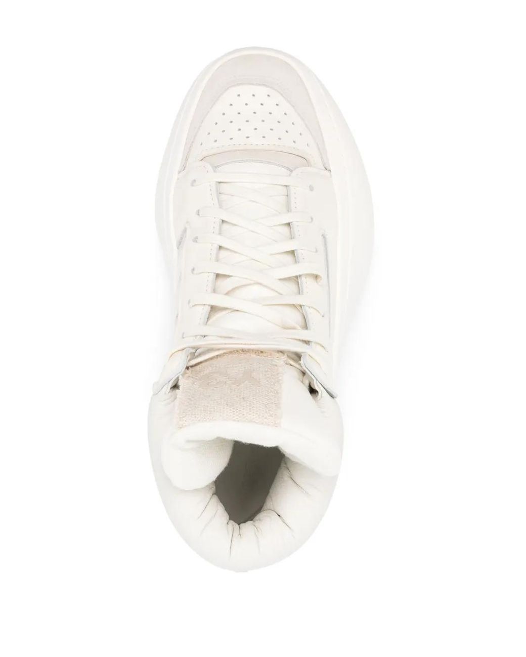 Y-3 White Centennial Contrast-Panel Sneakers