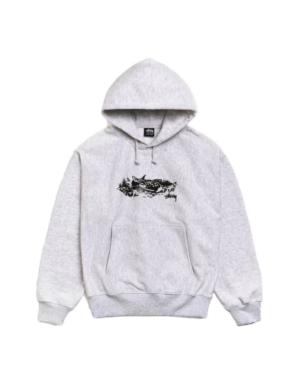 Stussy White Hoodie À Imprimé Graphique Fawn for men