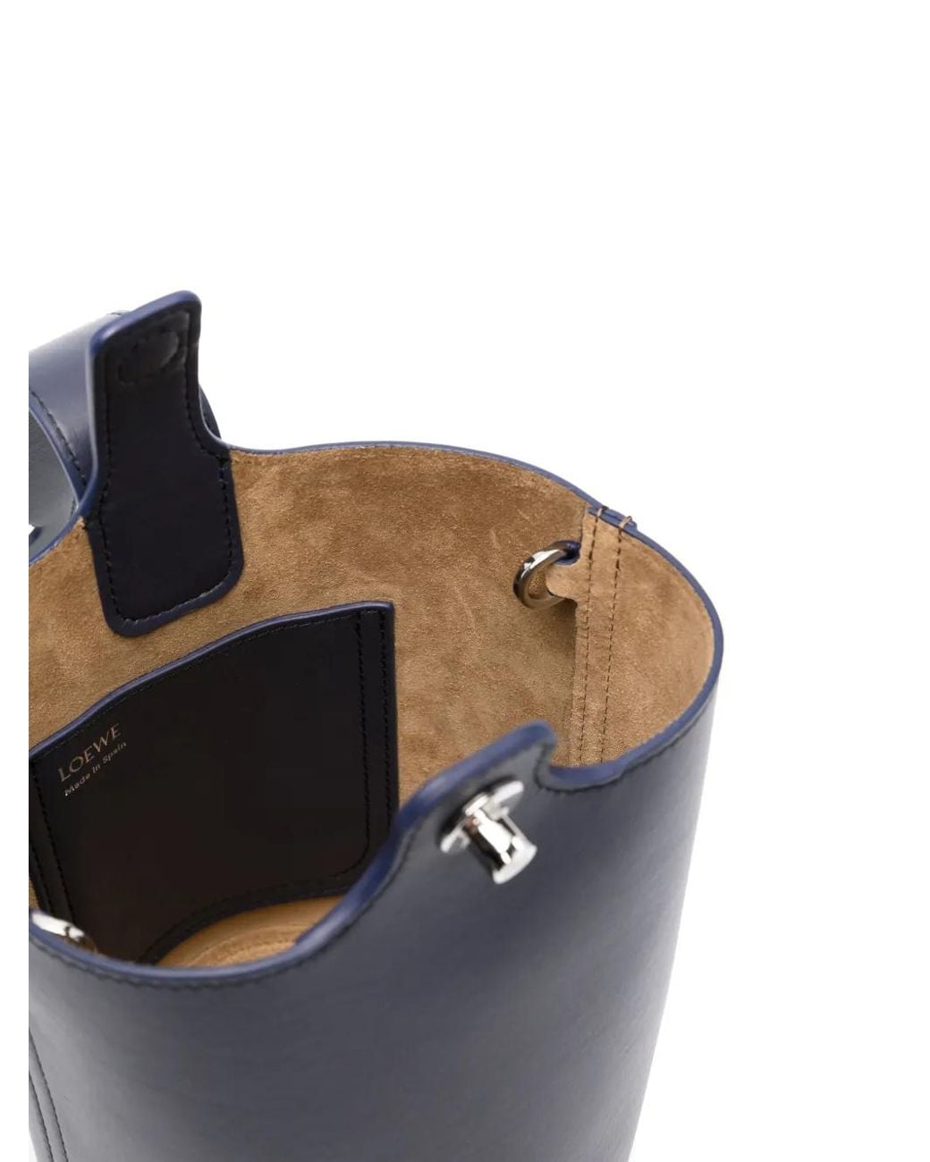 Loewe Blue Mini Pebble Beuteltasche