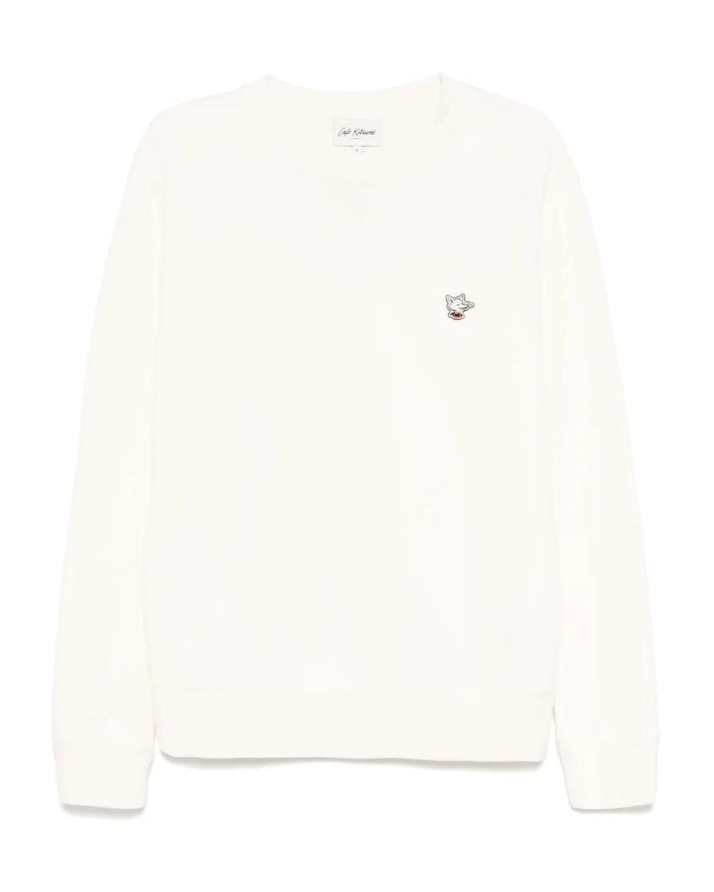 Sweat À Patch Barista Fox Café Kitsuné en coloris White