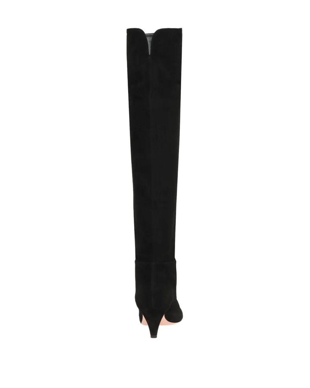 Gianvito Rossi Black Knee-High Pointed-Toe Boots