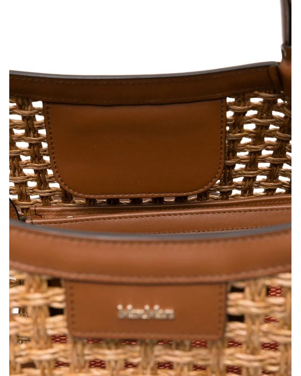 Max Mara Brown Small Marine Tote Bag