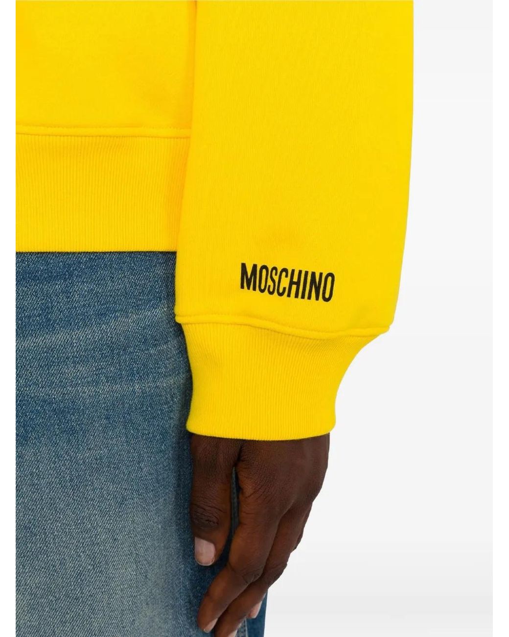 Moschino Yellow Smiley Organic Cotton Sweatshirt