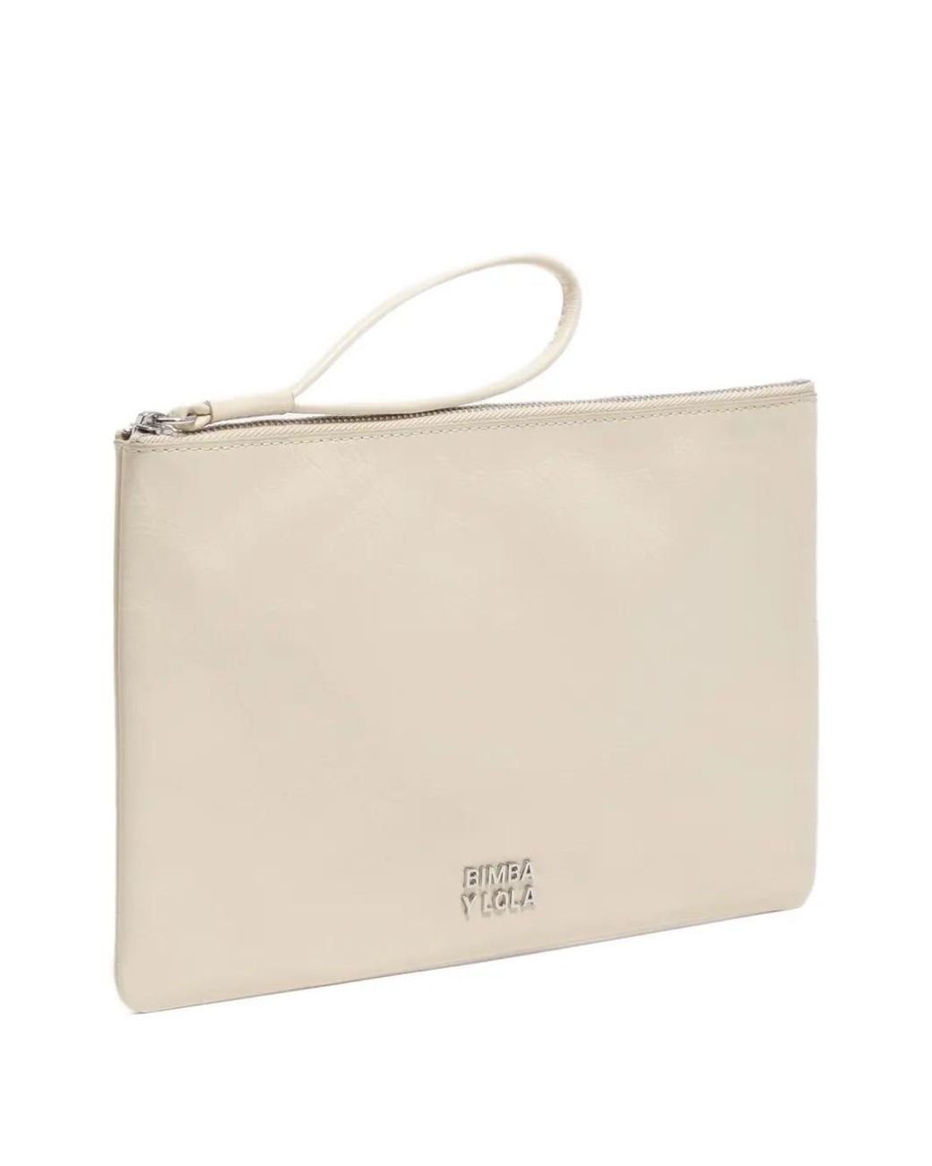 Bimba Y Lola Natural Zipped Leather Wallet