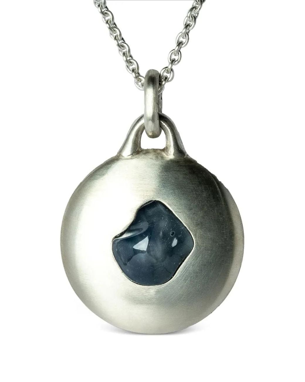Parts Of 4 Blue Disk Opal Pendent Necklace