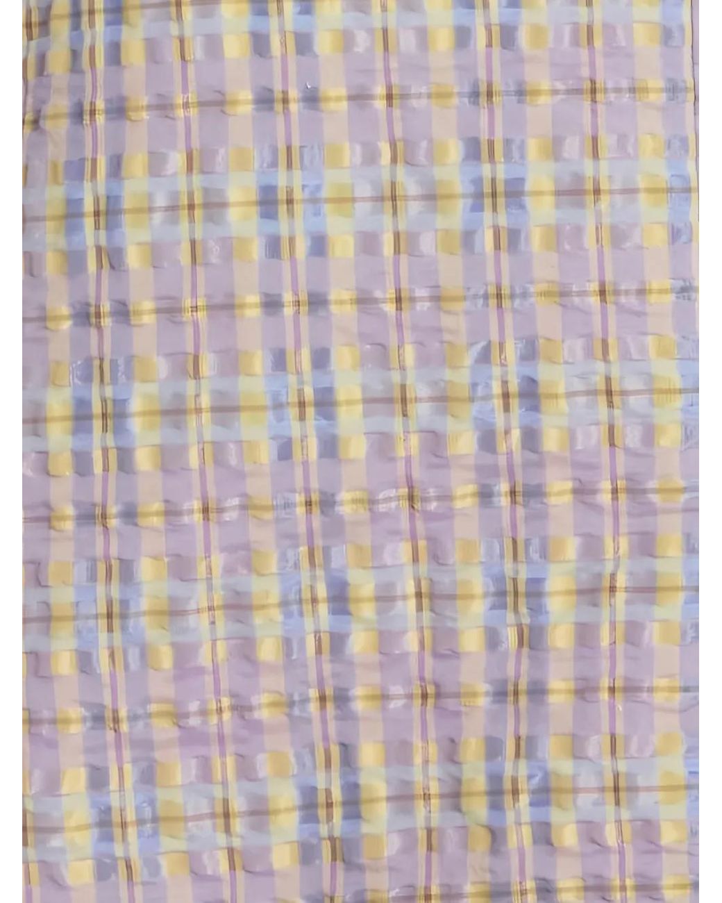 Markarian Gray Ginger Plaid Seersucker Dress