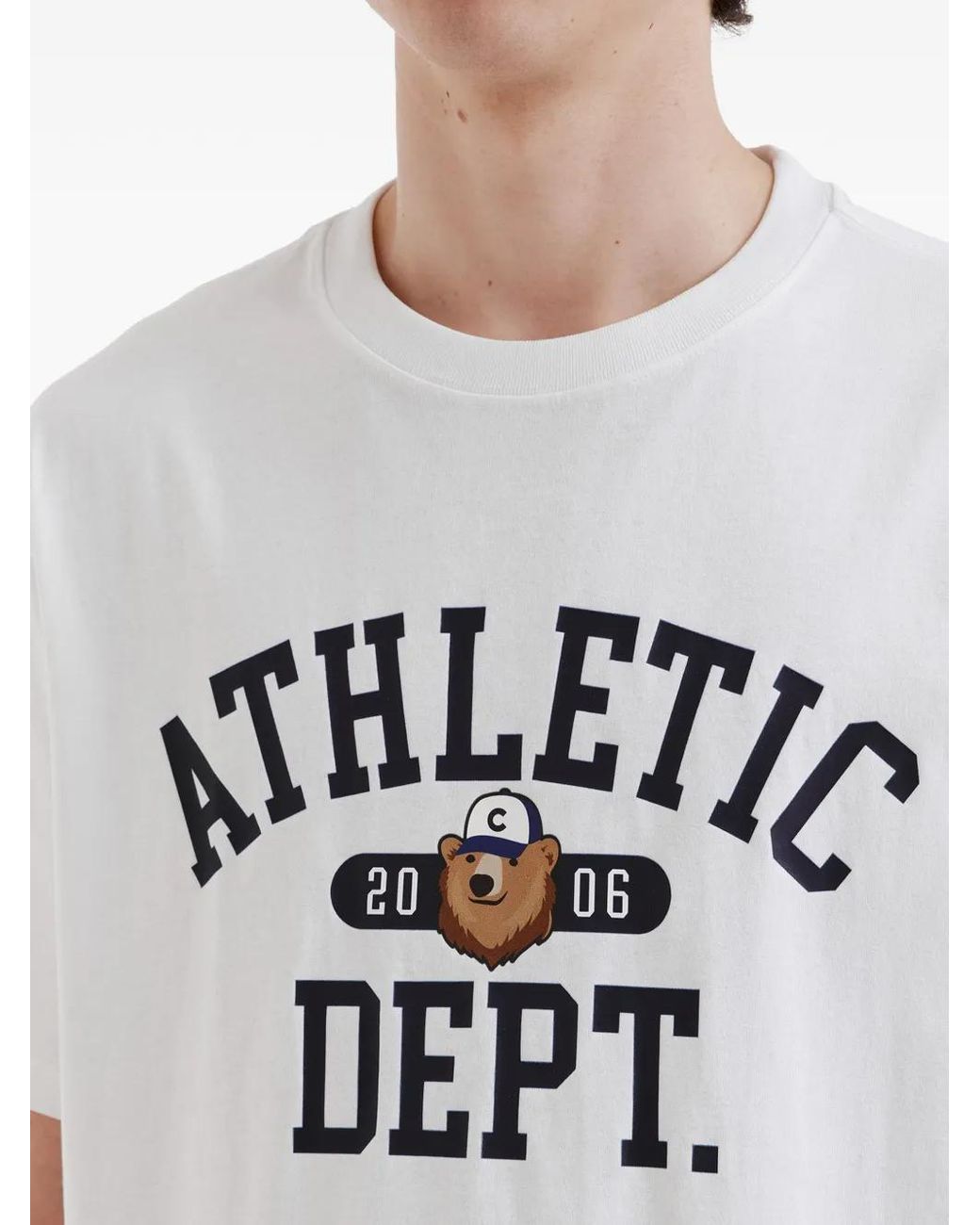 Chocoolate White Graphic-Print T-Shirt for men