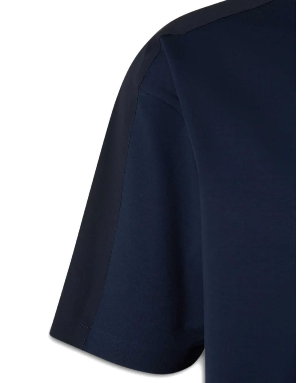 Herno Blue T-Shirt En Jersey for men
