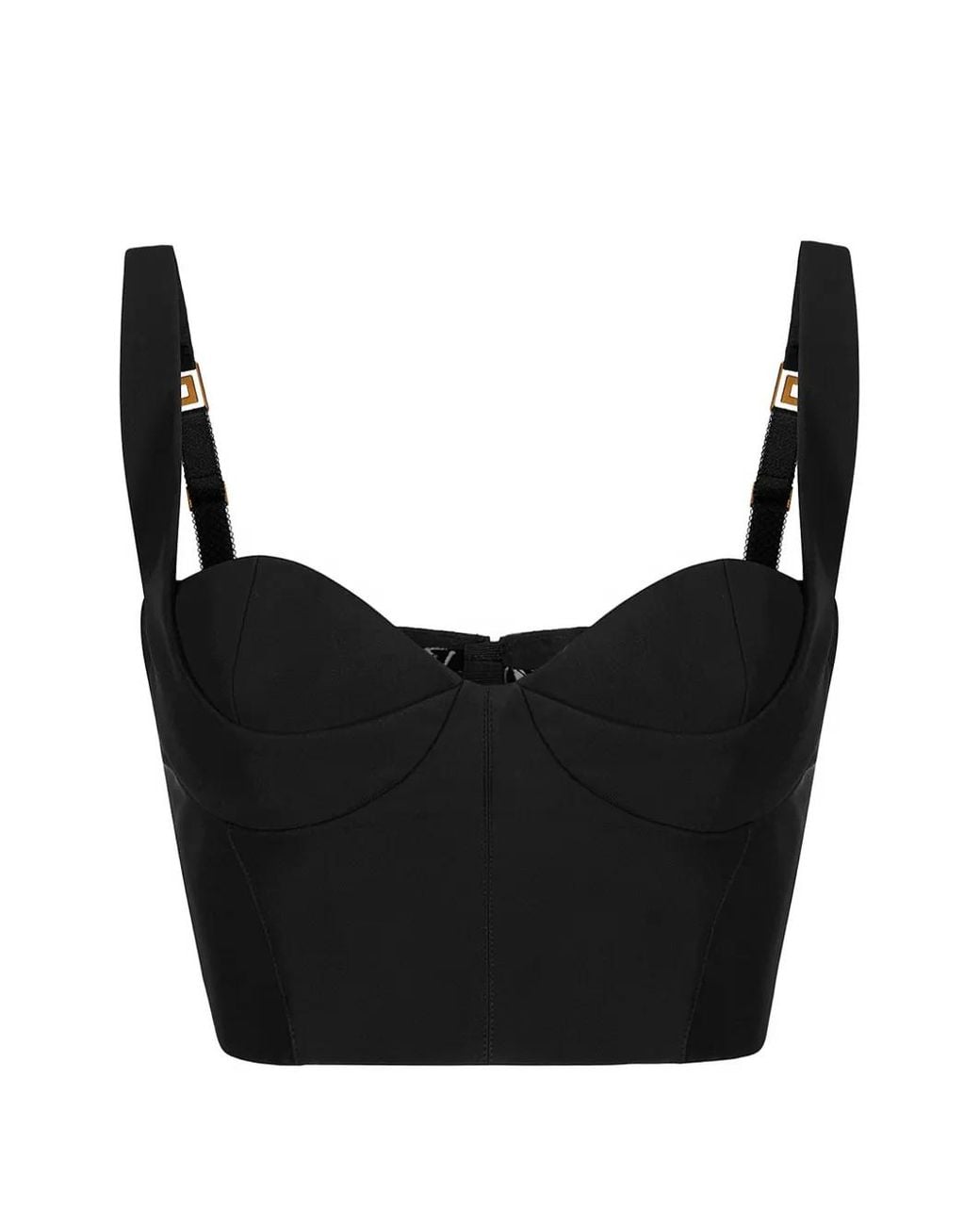Elisabetta Franchi Black Technical Fabric Top