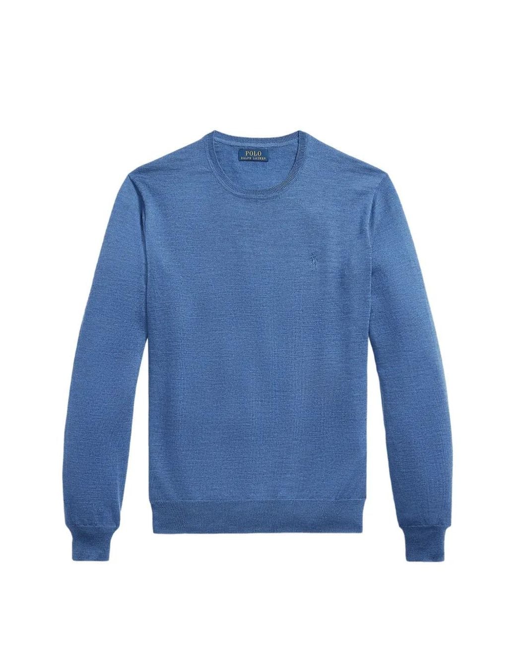 Polo Ralph Lauren Blue Wool Crew-Neck Sweater for men