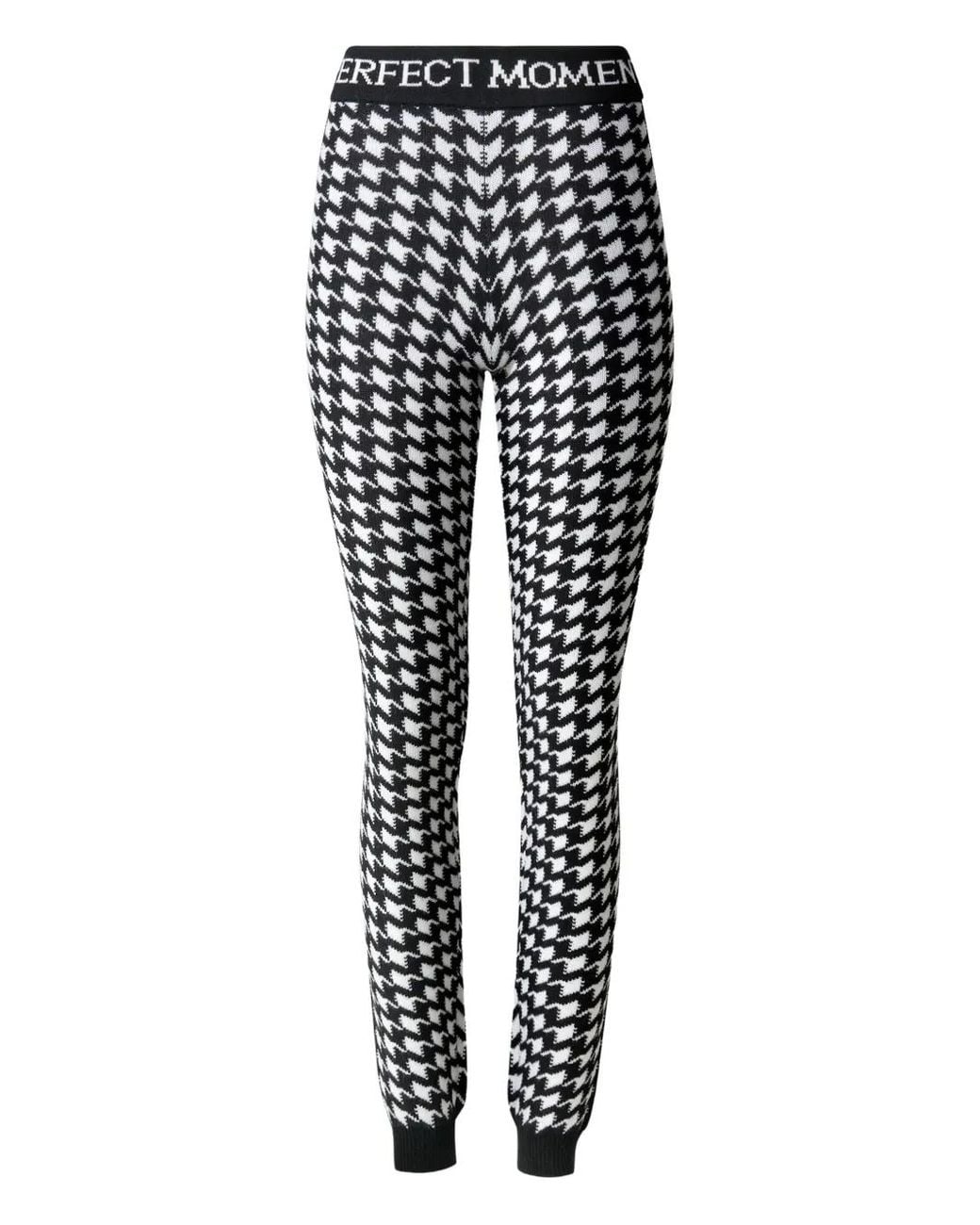Perfect Moment Black Houndstooth Legging