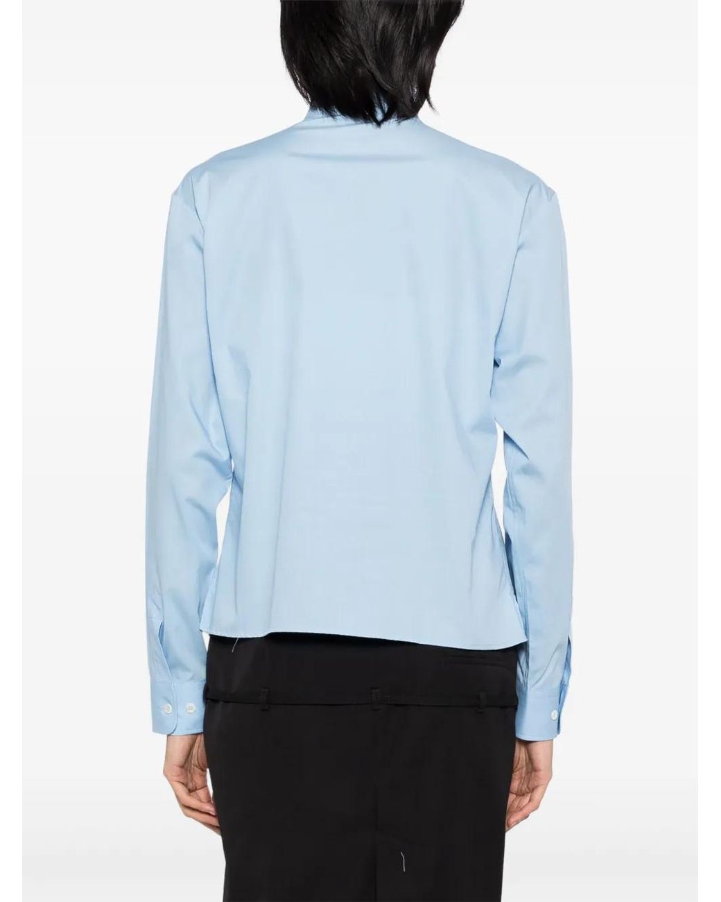 Bally Blue Cotton Long-Sleeve Shirt
