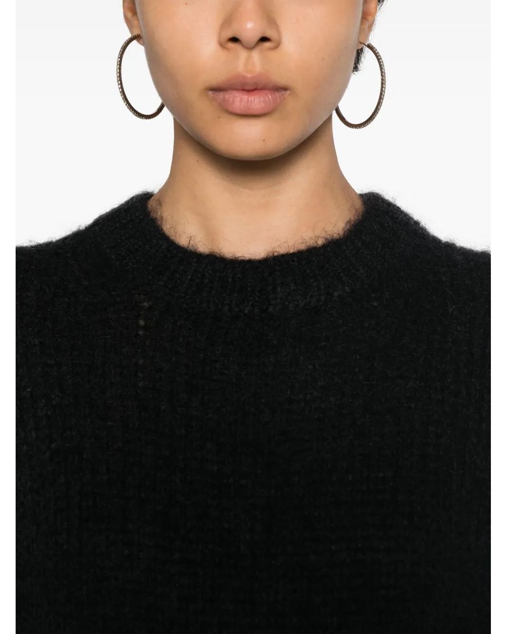 P.A.R.O.S.H. Black Lula Long-Sleeve Sweater