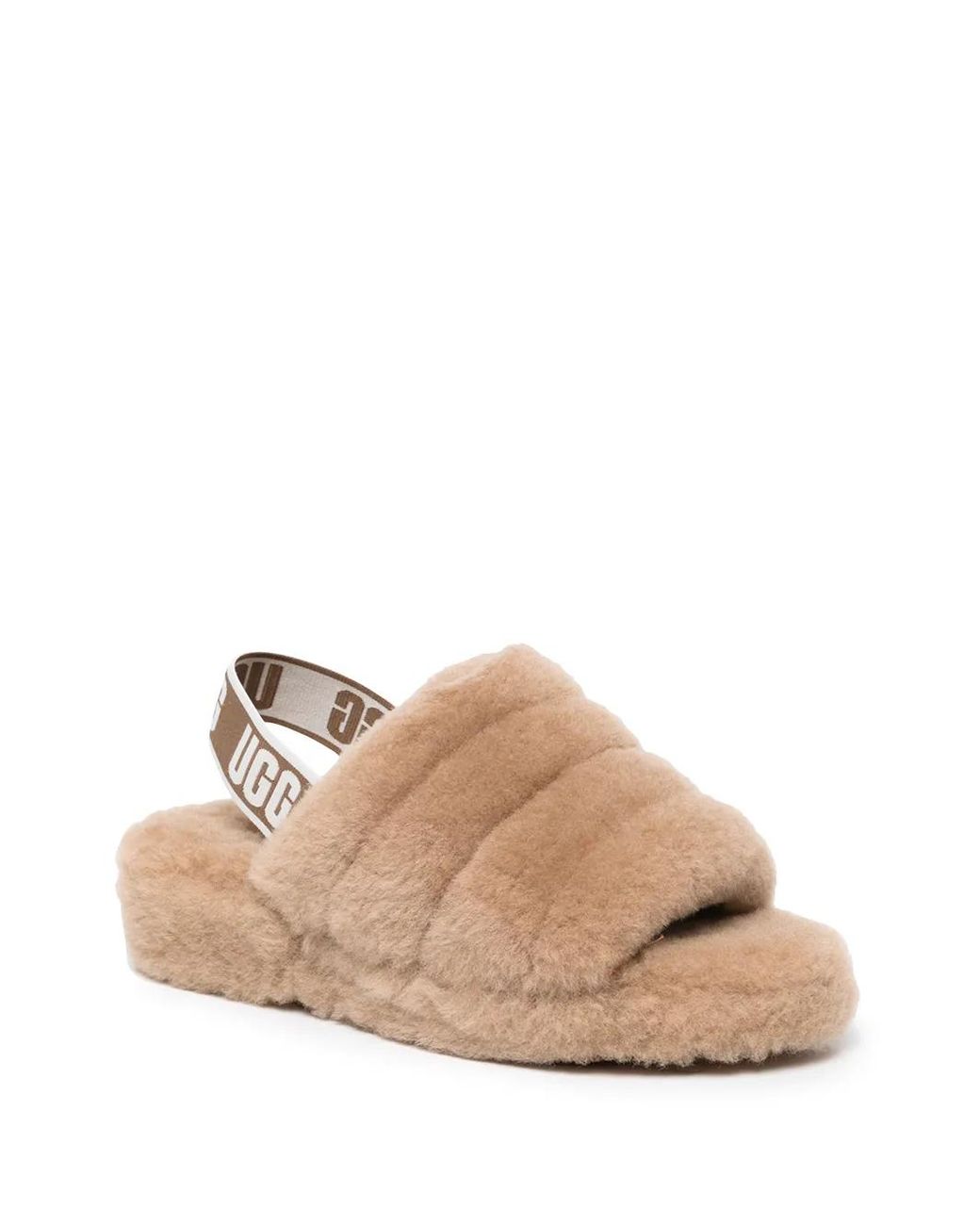 Ugg Brown Fluff Yeah Slide Slipper