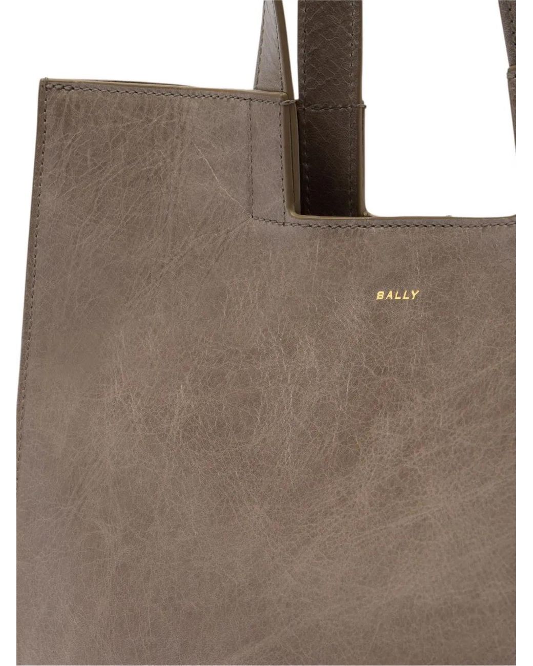 Bally Easy Leather Tote Bag in Brown | Lyst