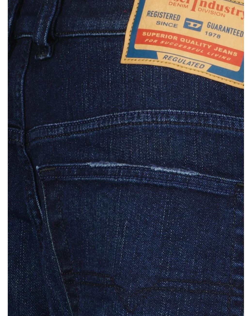 DIESEL Blue D-Vyl Five-Pocket Jeans for men