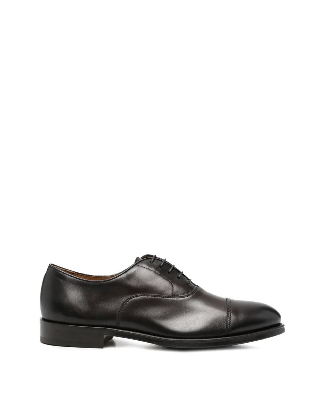 Doucal's Black Orvieto Oxford Shoes for men