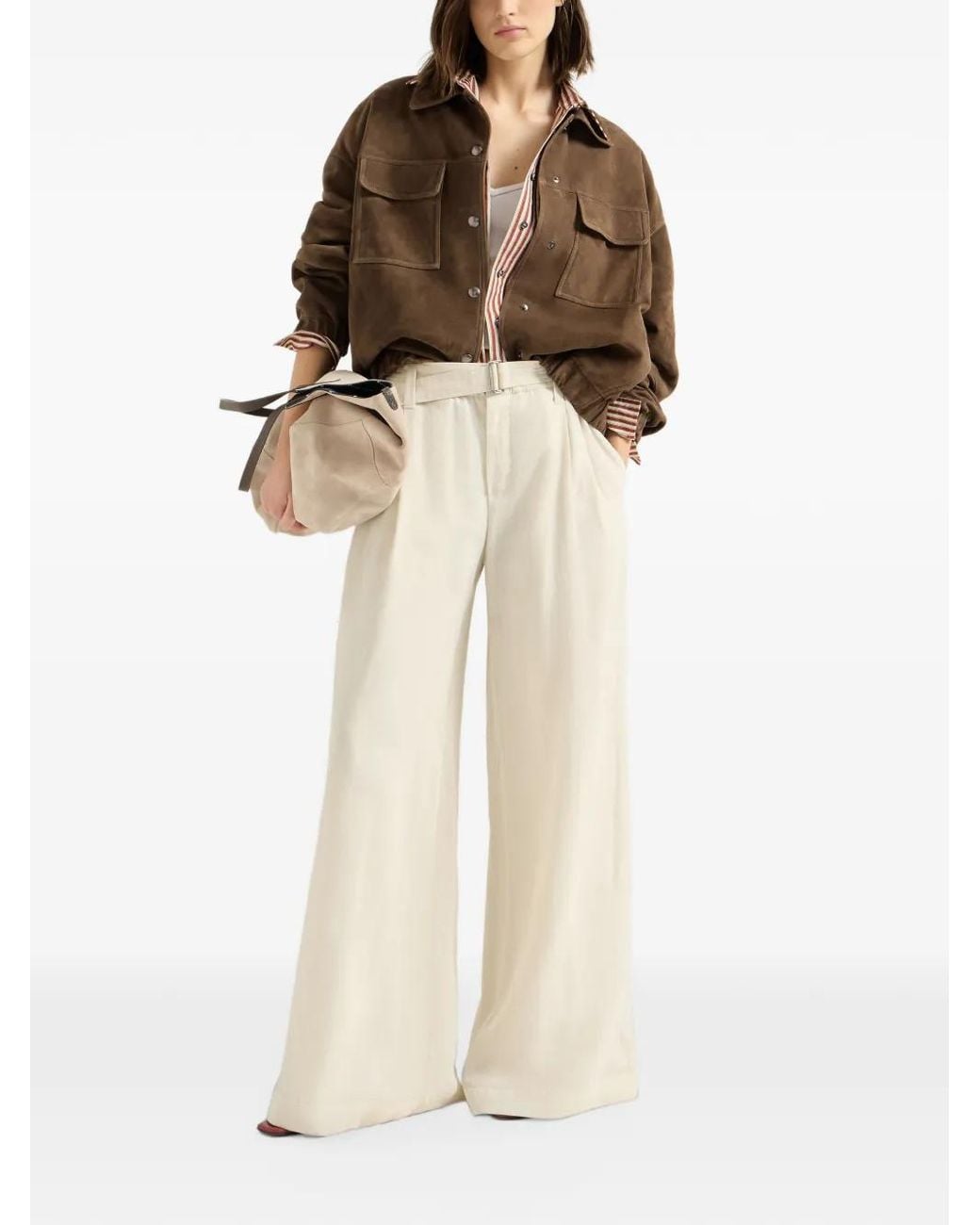 Brunello Cucinelli Brown Monili Suede Jacket