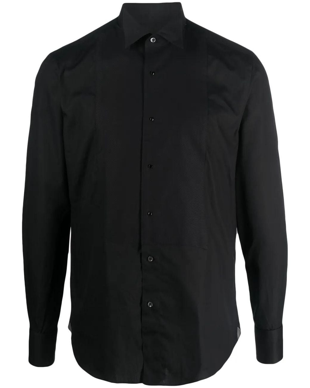 Corneliani Blue Spread-Collar Cotton Shirt for men